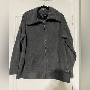 Calvin Klein Performance Fleece Jacket Gray Women’s Size 2X
